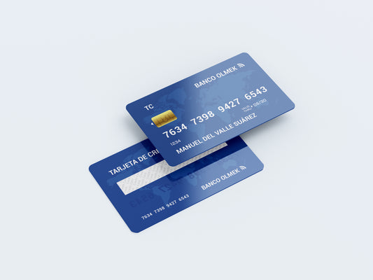 Prop Credit Card Blue V1 8.5x5cm