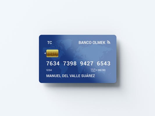Prop Credit Card Blue V1 8.5x5cm