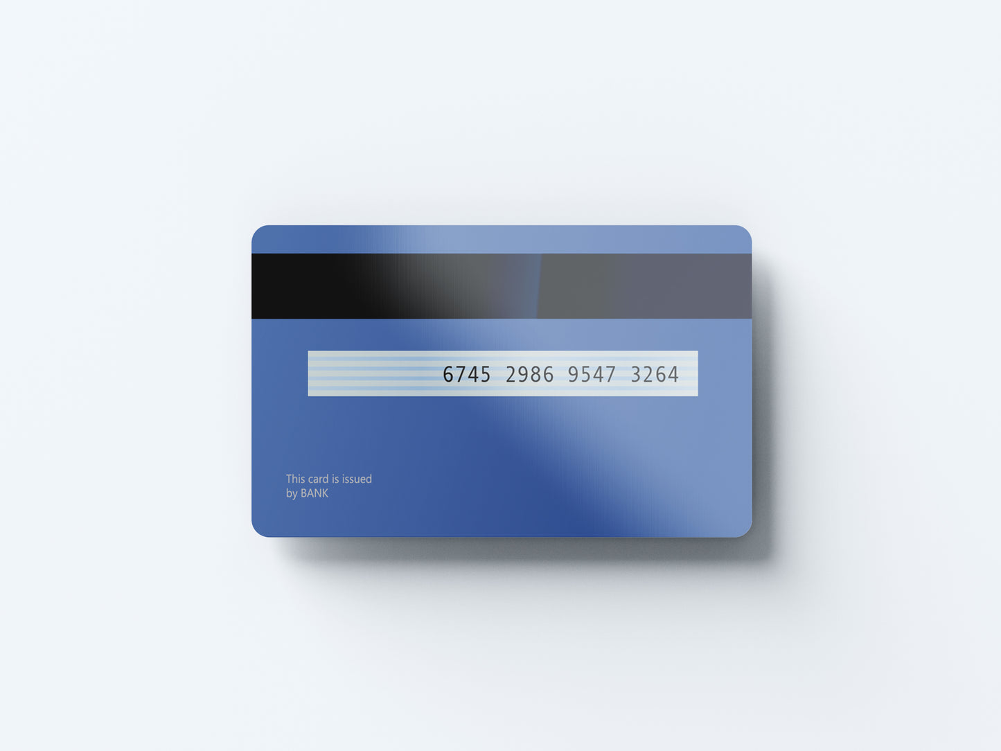 Prop Credit Card Blue V2 9x5cm