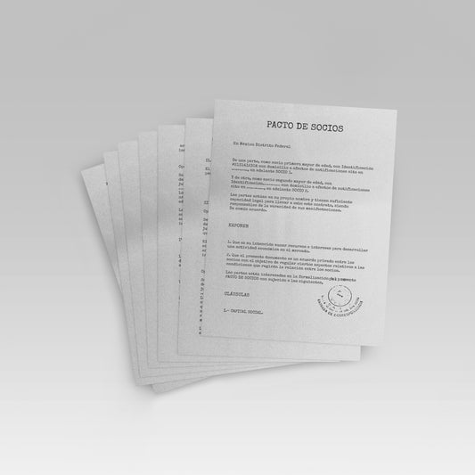 Prop Document Contrato Pacto 21x29.6cm