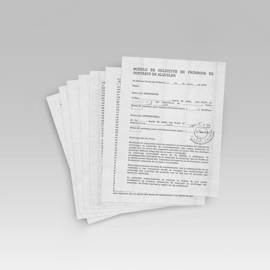 Prop Document Contrato Prorroga 21x29.6cm