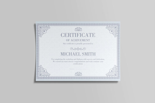 Prop Certificate Of Achivement Diploma 29.7x21cm