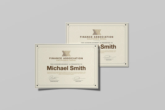 Prop Finance Associaation Diploma 29.7x21cm