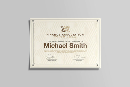 Prop Finance Associaation Diploma 29.7x21cm