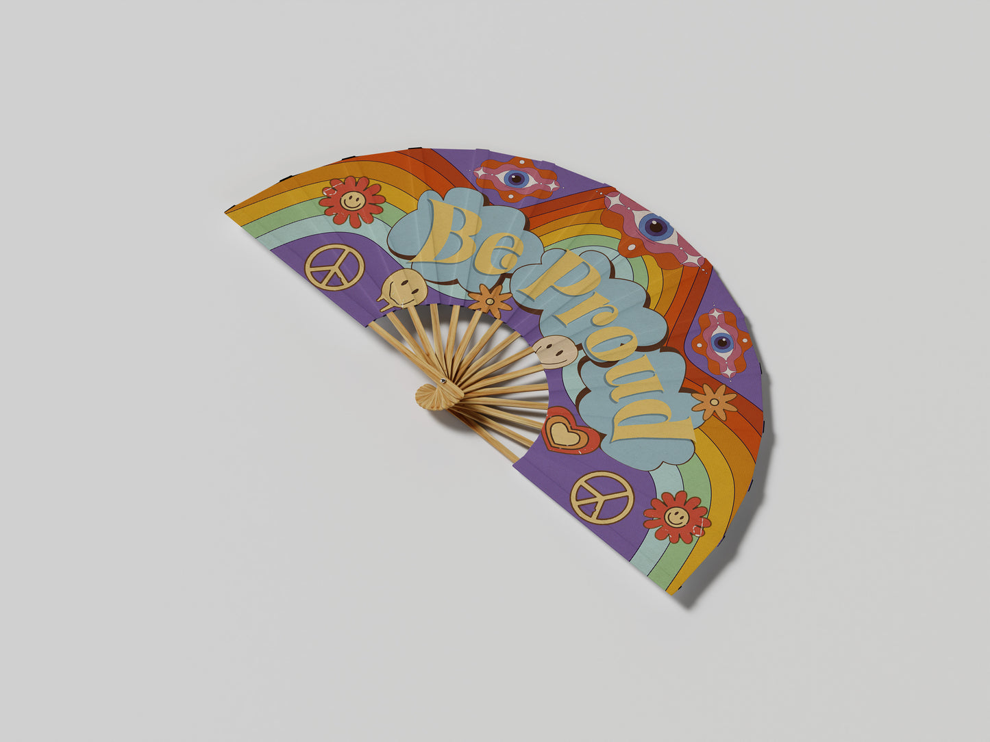 Prop Hand Fan Pride Be Proud 65x35cm