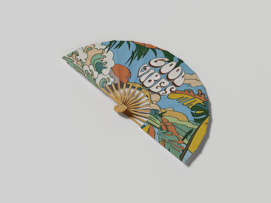 Prop Hand Fan Pride Good Vibes 65x35cm