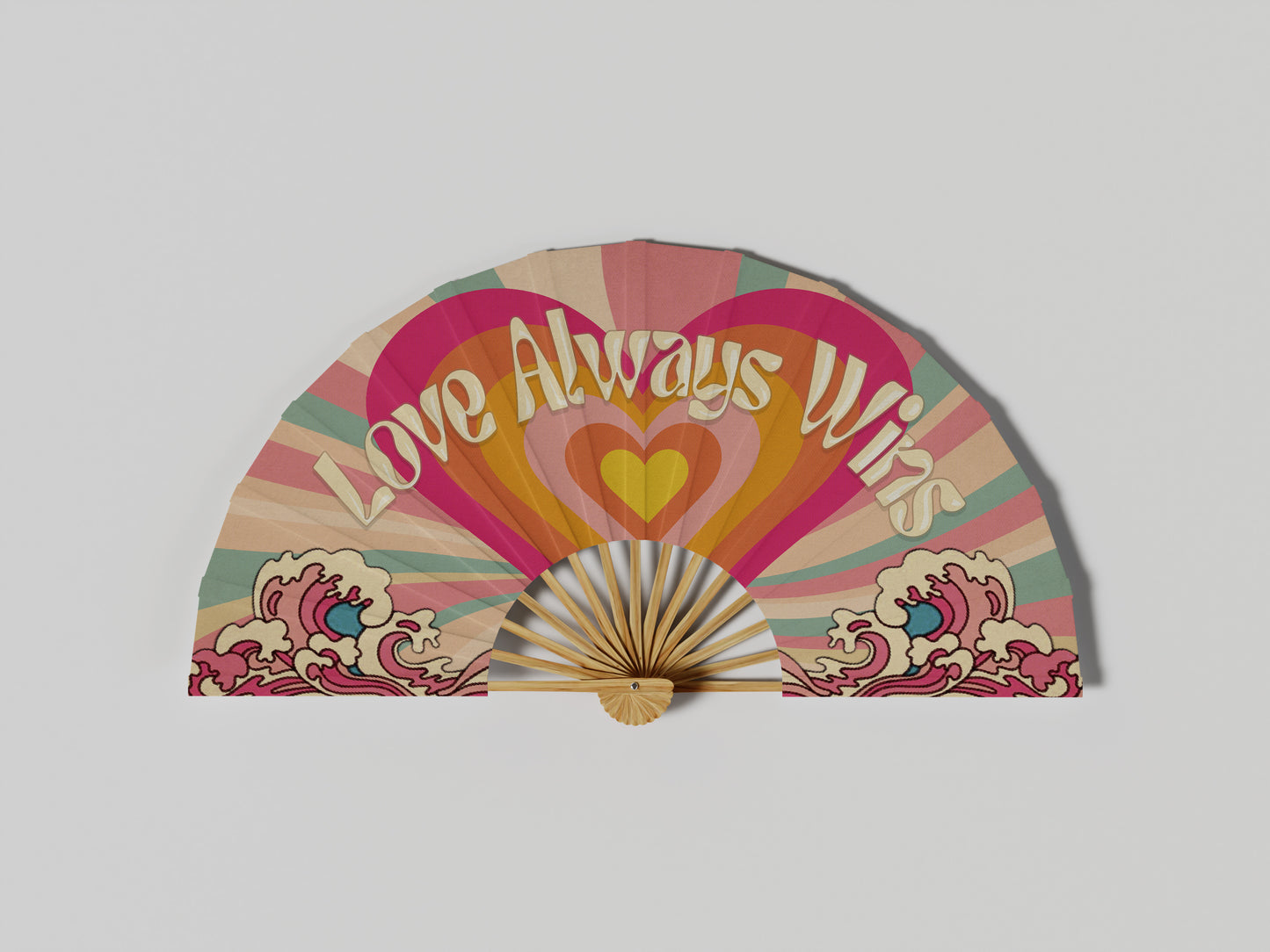 Prop Hand Fan Pride Love Always Win 65x35cm