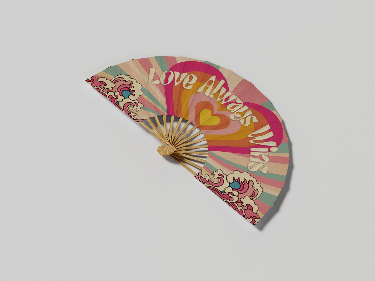 Prop Hand Fan Pride Love Always Win 65x35cm