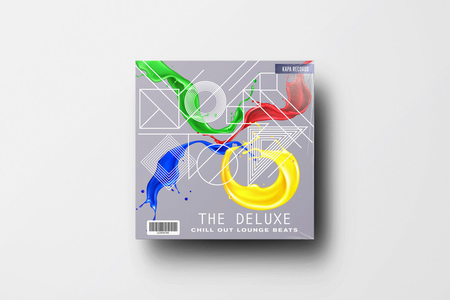 Print Urban Vinyl Colorful Geometric Lounge Beats 32x32cm