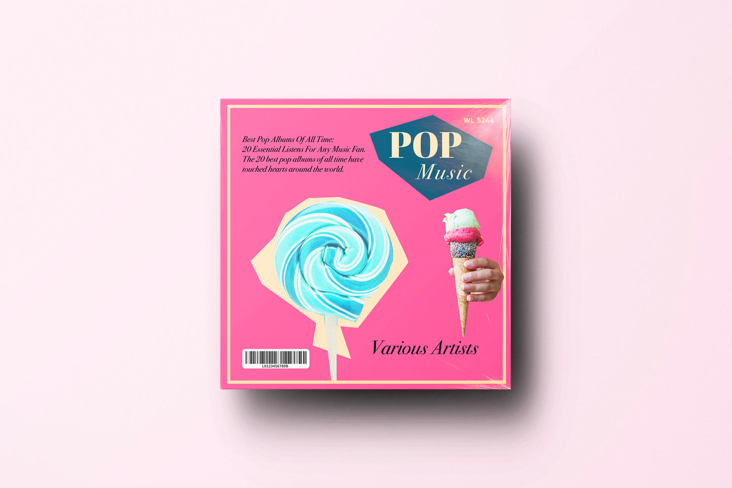 Print Vinyl Pop Music Artist Retro 32x32cm