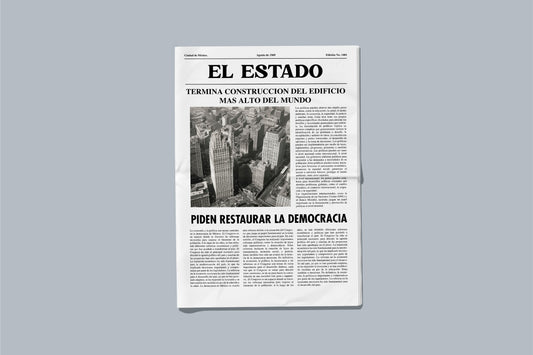 Prop Newspaper El Estado 55.8x43.1cm