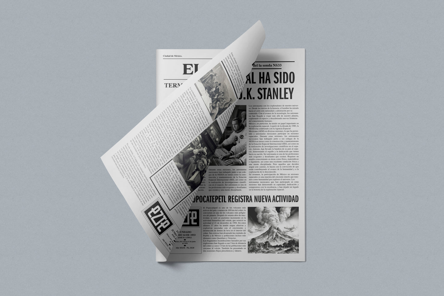 Prop Newspaper El Estado 55.8x43.1cm