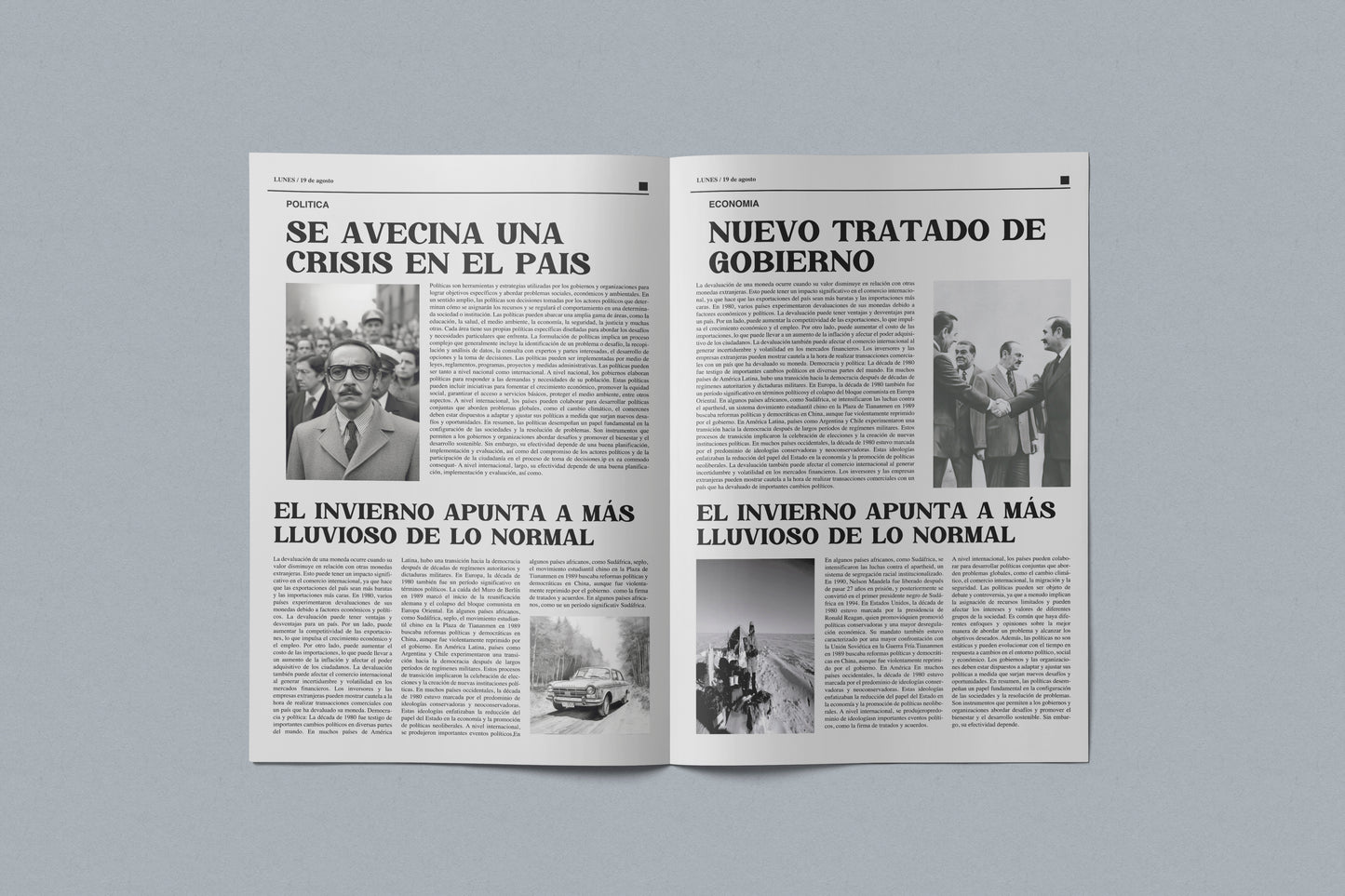 Prop Newspaper El Estado 55.8x43.1cm