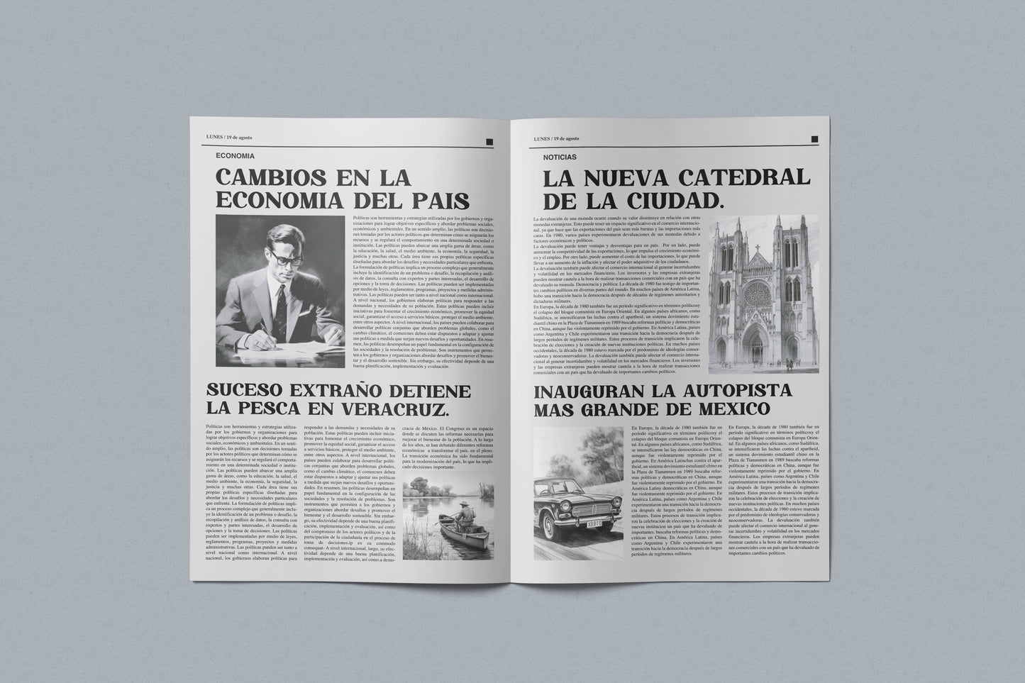 Prop Newspaper El Estado 55.8x43.1cm