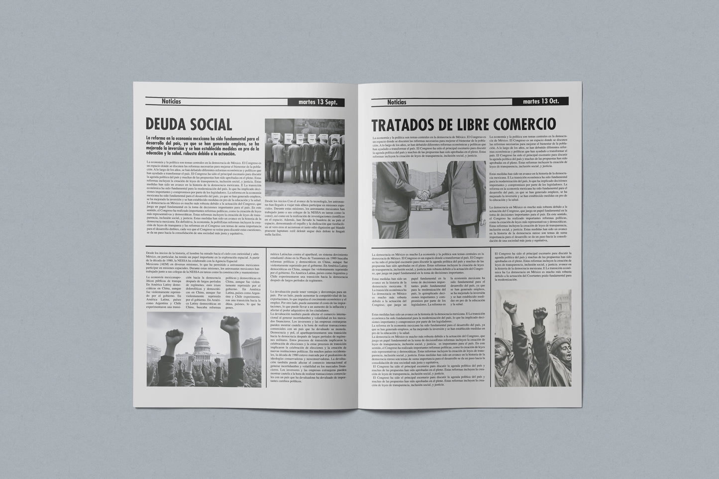 Prop Newspaper El Estado 55.8x43.1cm