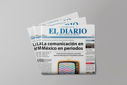 Prop Newspaper Mexican Communication 21.6x41cm