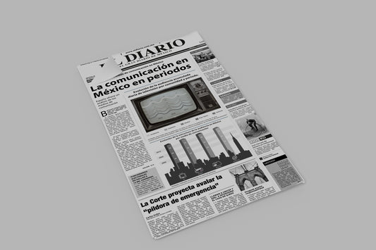 Prop Newspaper Mexican Communication V2 21.6x41cm