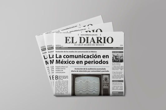 Prop Newspaper Mexican Communication V2 21.6x41cm