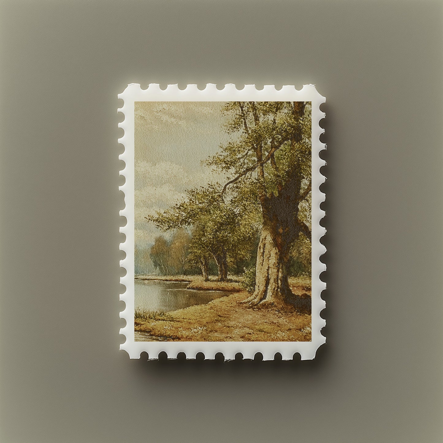 Print Nature Forest Lake - 18x25cm / 20x25cm